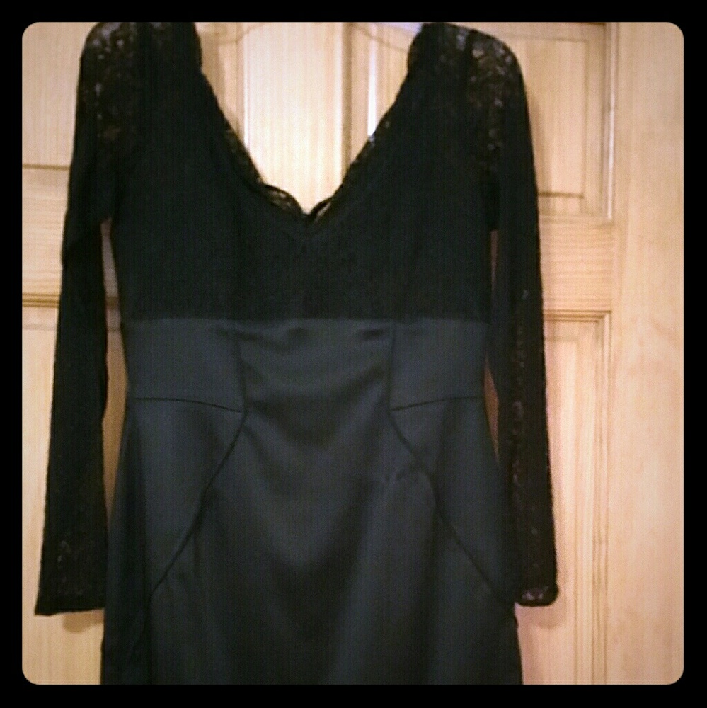 MAGGY LONDON size 10 Black Lace embellished Dress